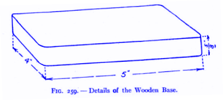 FIG. 259 – Details of the Wooden Base